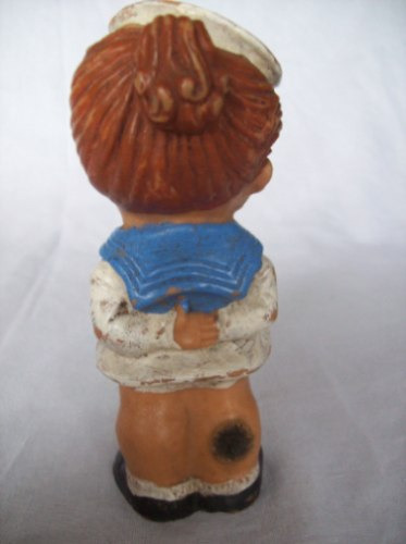 Antigua Muñeca De Goma Dura Marinera