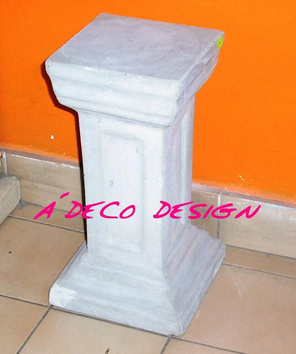 Columna De Cemento Chica 0.40 Adorno Fabrica Base