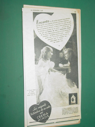 Carole Lombard Publicidad Cine Cremas Belleza Hinds