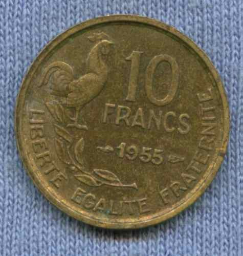 Francia 10 Francs 1955 * Oferta !!! *