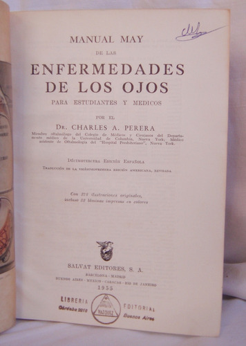 Manual May De Las Enfermedades De Los Ojos / Perera