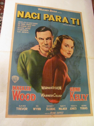 Afiche Antiguo Y Original   Con  Gene Kelly