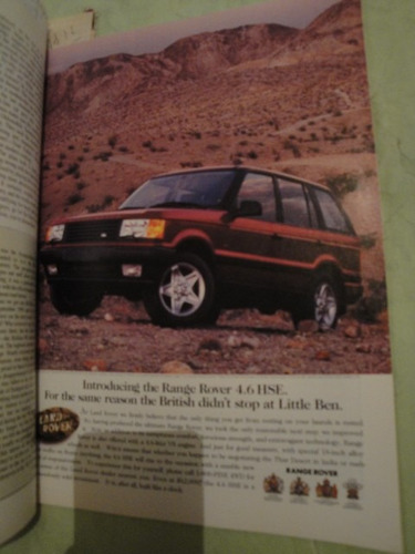 Publicidad Land Rover Ranger Rover 4.6 Hse Año 1996