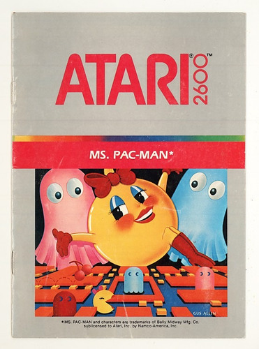 Instructivo Juego Mrs Pac Man  Atari 80s