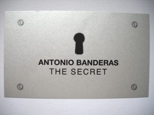 Antonio Banderas The Secret Tarjeta Invitacion De Coleccion