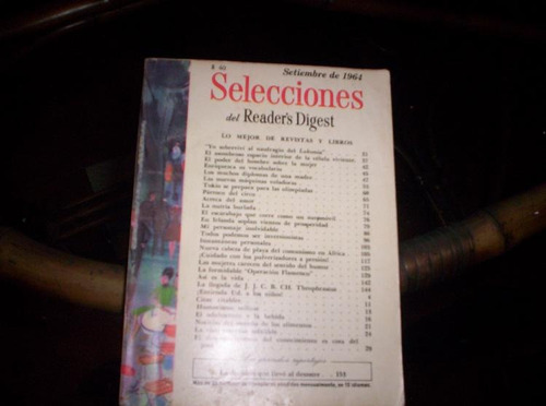 Revista Selecciones Reader's Digest Setiembre  1964