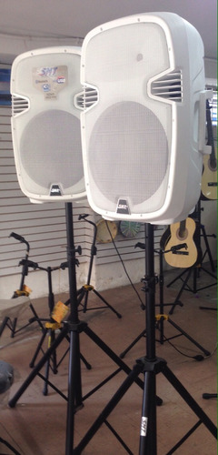 Par Bocinas Smt De 15 Blancas Amplificada De 1200w