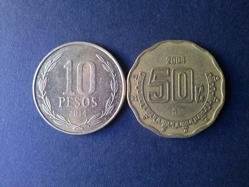Moneda México 50 Centavos Bronce 2004 (c38)