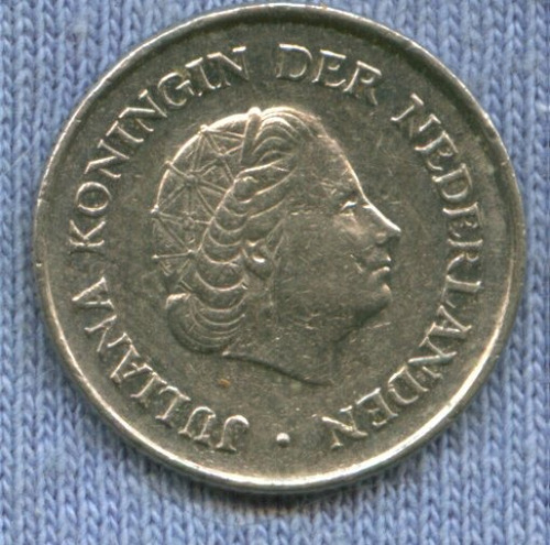Imagen 2 de 2 de Holanda 25 Cents 1972 * Beatrix *
