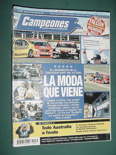 Spataro Bora Tc 2000 S/poster Revista Campeones Automovil 80