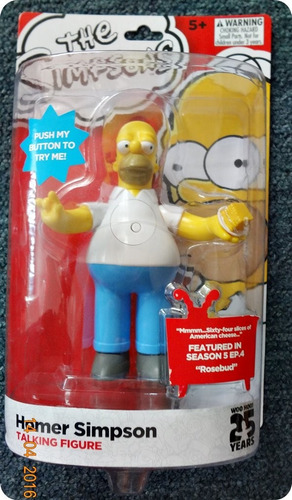 Homero Simpson Talking Figure The Simpsons 25 Years Neca (Usado)