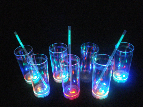 100 Vasos Luminosos 3 Led Con Envio G R A T I S