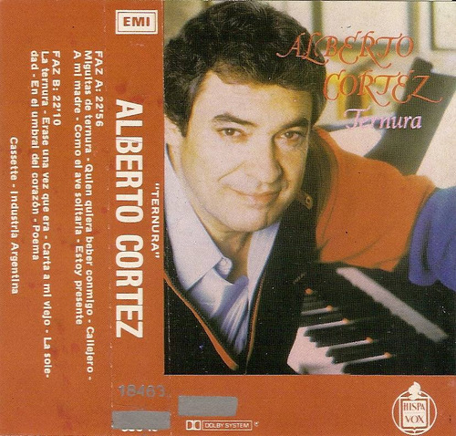 Alberto Cortez Ternura Cassette (1987) Nuevo Original