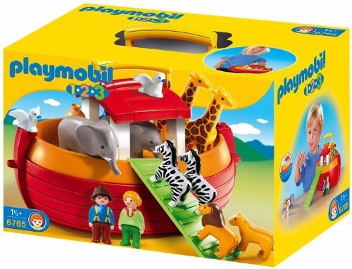 Imagen 1 de 6 de Educando Playmobil 123 El Arca De Noé Maletín 6765