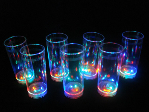 50 Vasos Luminosos 3 Led Con Envio G R A T I S