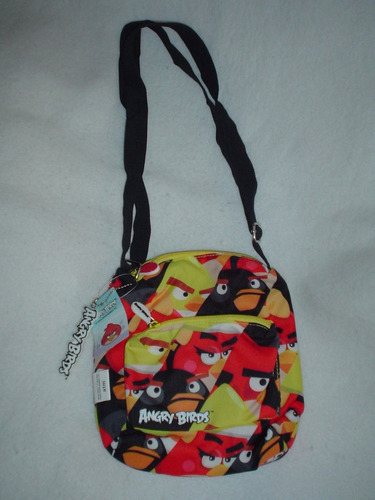 Bolsa De Angry Birds Mariconera Original Nueva 20x24x6