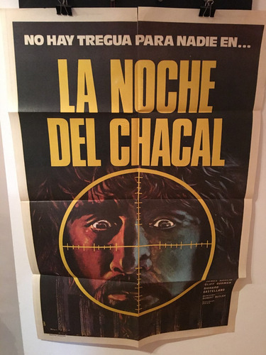 Afiche De Cine Original Original - La Noche Del Chacal