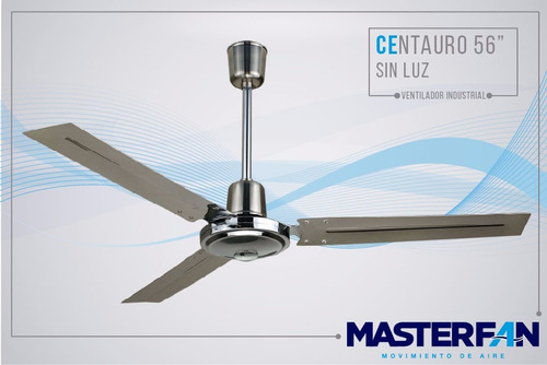 Imagen 2 de 4 de Ventilador Modelo Centauro 56 Sin Luz Masterfan