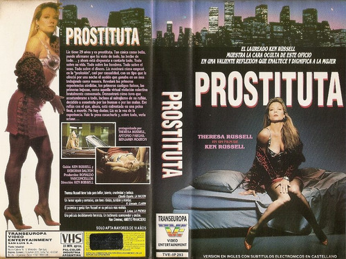 Prostituta Vhs Whore Theresa Russell Drama 1991