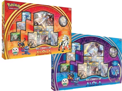 Pokemon Box - Coleção Alola - Solgaleo Gx - Vermelho - MP Brinquedos