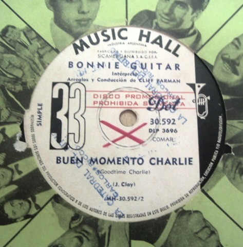 Bonnie Guitar Buen Momento Charlie Simple Argentino Promo