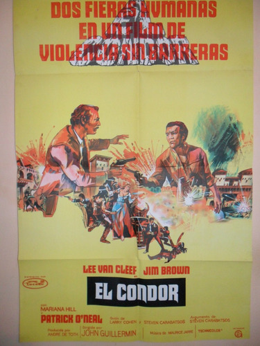 Poster Pelicula * El Condor * Año 1970 Original Western