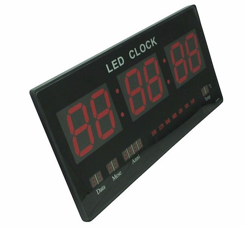 Reloj De Pared Digital Led Grande , Grenelectronic Chile