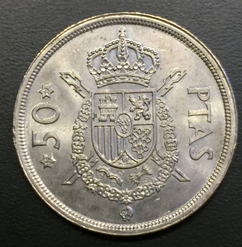 Esp152 Moneda España 50 Pesetas 1979 Xf Ayff