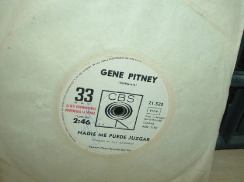 Gene Pitney Nadie Me Puede Juzgar Simple Argentino Promo