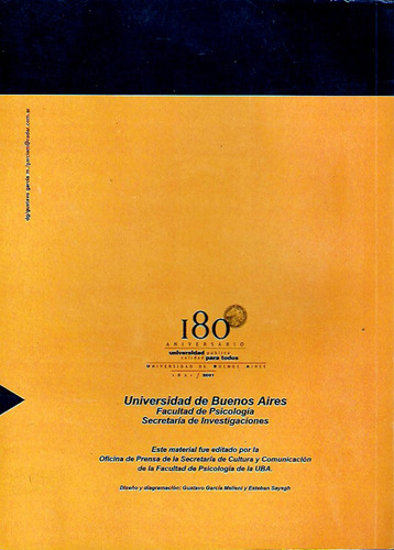 Vii Anuario De Investigaciones - Uba - Fac. Psicología