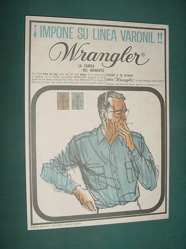 Publicidad Clipping Recorte Camisas Wrangler Alpargatas