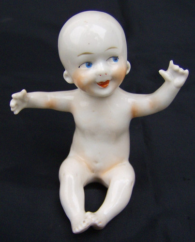 Bebe En Porcelana Germany Antiguo Sellada Y Numerada.