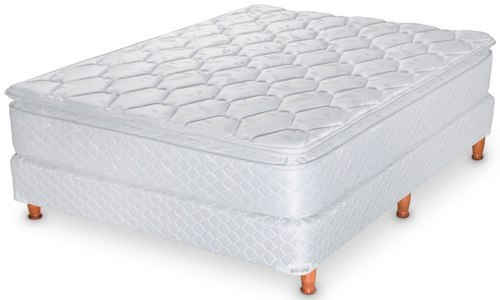 Somier Y Colchon 140 X190 Doble Pillow Fabrica