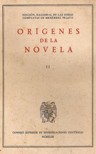 Origenes De La Novela - 4 Tomos