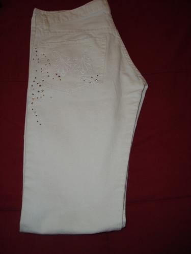 Rapsodia Jean Recto Blanco C/strass Talle 24 Cuotas!