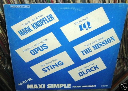 Sting The Mission Black Opus Knopfler Maxi Vinilo Arg Pro