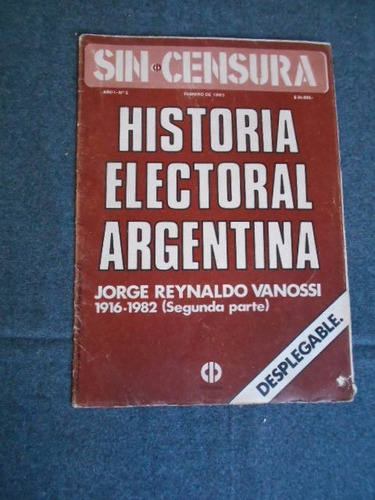 Partidos Políticos Gran Lámina Historia Electoral 1916-1982