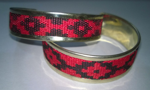 Pulsera De Alpaca Y Guarda Pampa X10 De 2cm