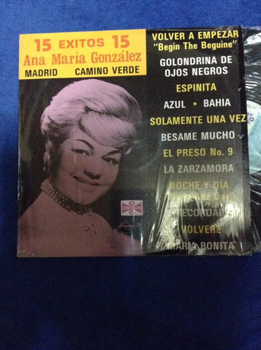 Lp Ana Maria Gonzalez 15 Exitos 