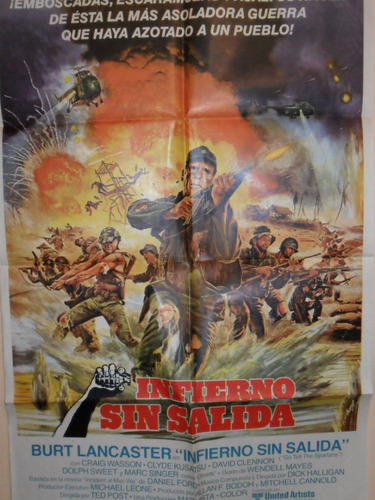 Poster Pelicula Infierno Sin Salida Burt Lancaster Original