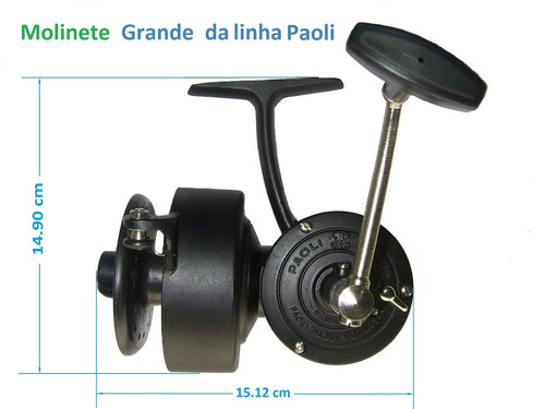 Molinete Paoli Malcolm Rio +100m Linha Vexter Super Nylon