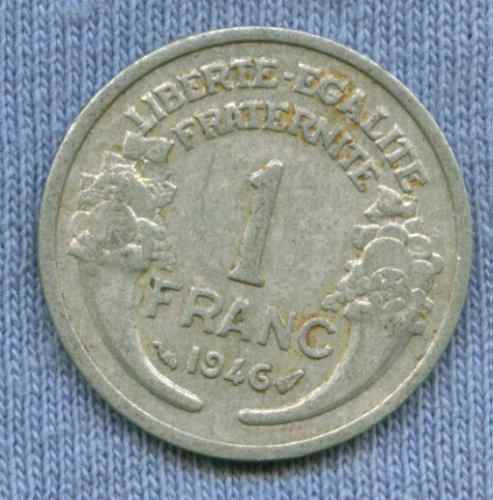 Imagen 1 de 2 de Francia 1 Franc 1946 * Oferta !!! *