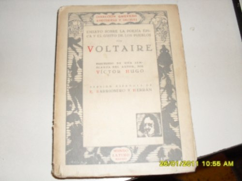Voltaire. Ensayo Sobre La Poesía Épica.