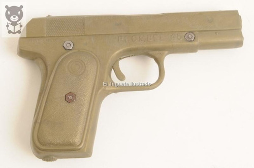 Revolver Plombel 45 Plastico Arma Pistola Antiguo Juguete