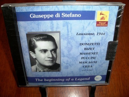 Giuseppe Di Stefano Lausanne 1944 Cd Original