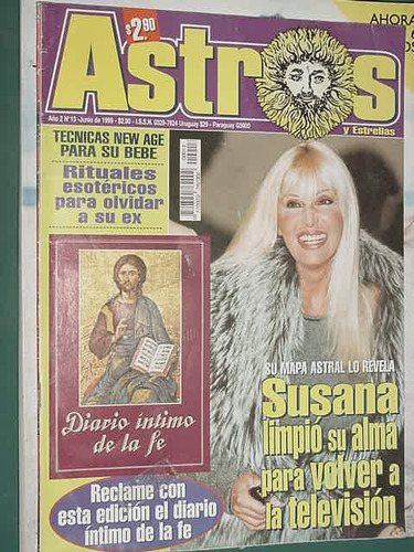 Revista Astros 13 Jun/99 Susana Gimenez New Age Astrologia