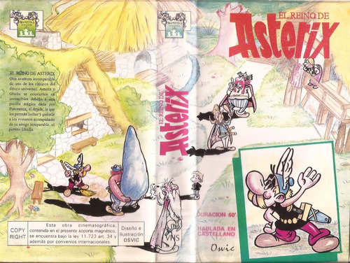 Asterix Vhs El Reino De Asterix Dibujos Animados