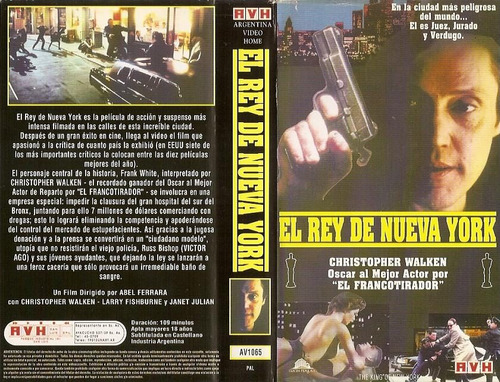 El Rey De New York Vhs Christopher Walken 1990