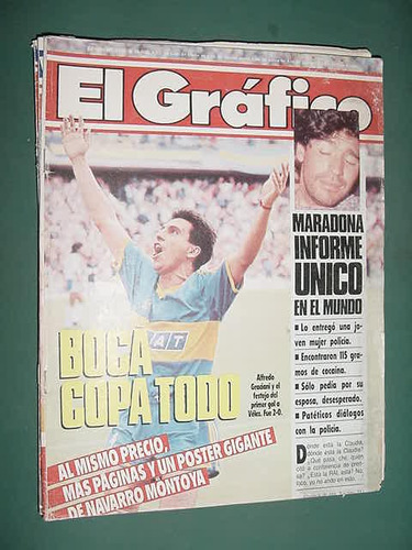 Revista Grafico 3734 Maradona Boca Juniors Graciani Velez