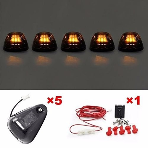 Kit Cab Lights 5 Lanternas (lanternas Teto) Led Fume